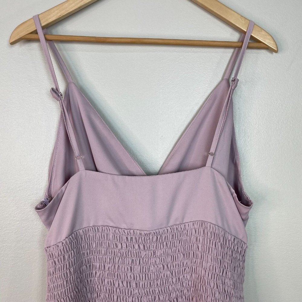 Superdown Dress XL Purple Natalia Smocked Bodice Mini Revolve Women's NWT - Picture 8 of 14